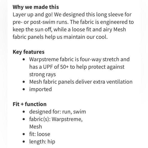 Lululemon Water: Sun Runner Long Sleeve Narrow Bold Stripe Vertical Prin… - Picture 7 of 13